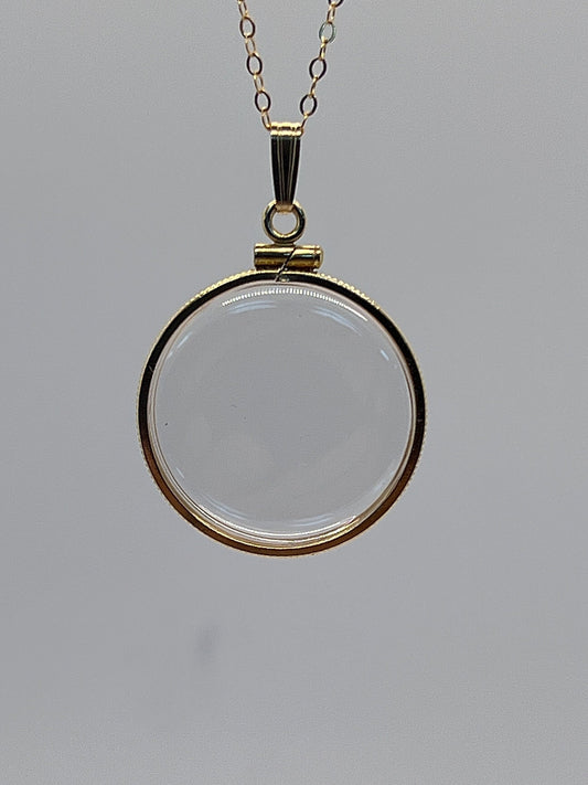 25mm 14K Gold-Filled Shaker Locket for Keepsakes