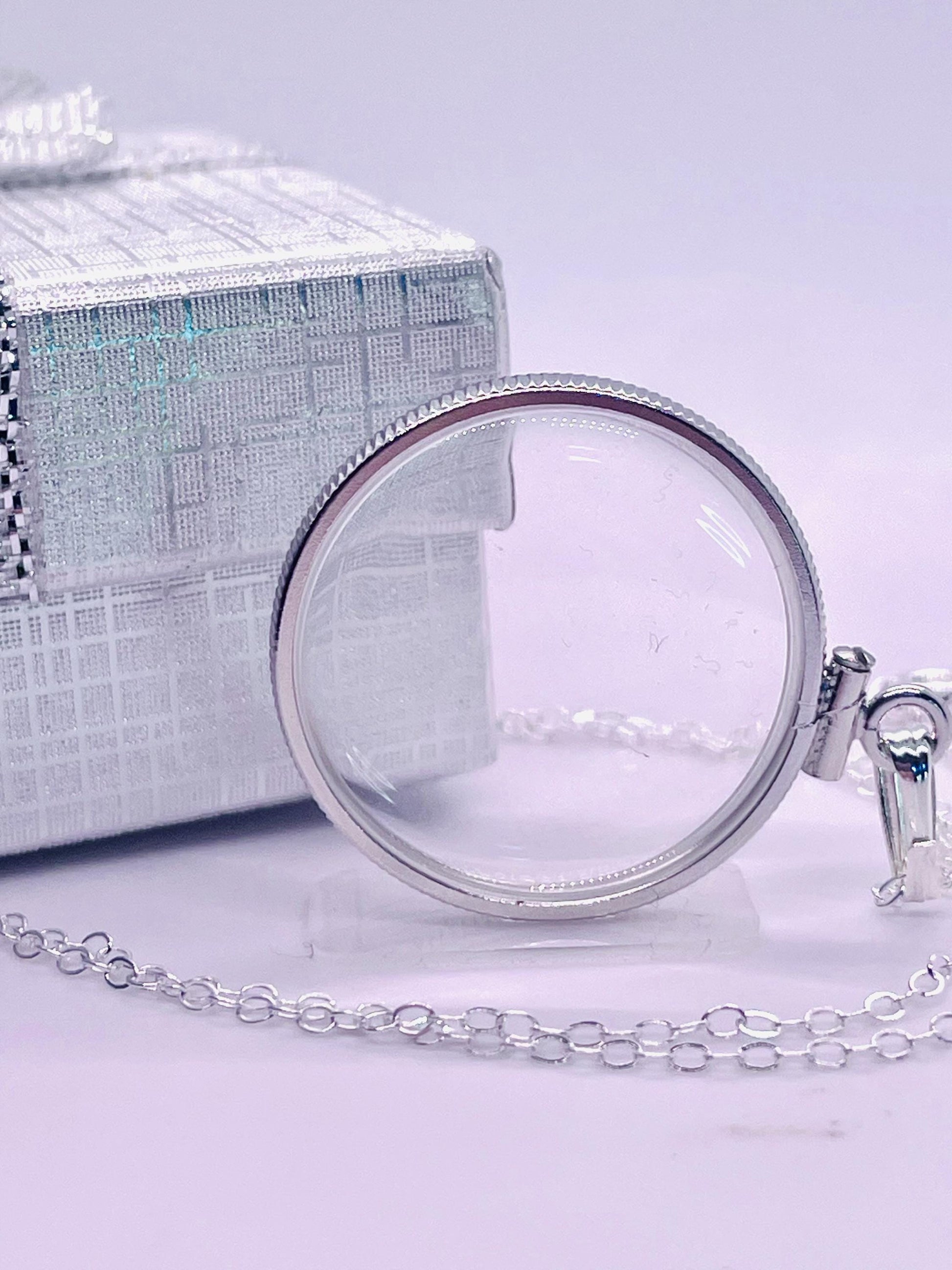 25mm Sterling Silver Shaker Locket for Keepsakes