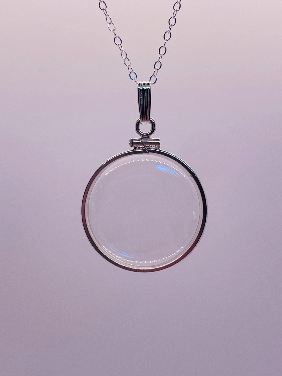 25mm Sterling Silver Shaker Locket detail