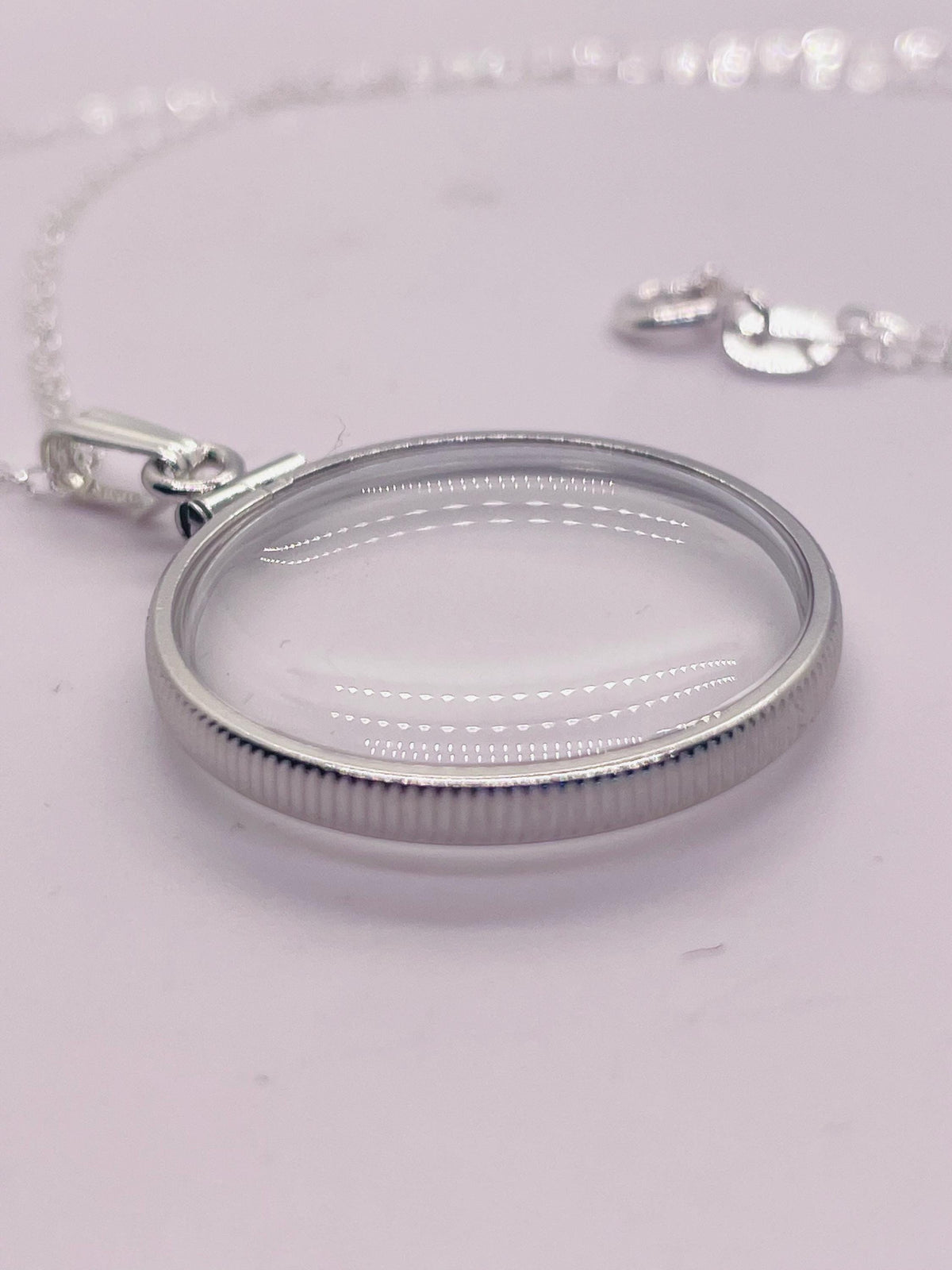 25mm Sterling Silver Shaker Locket detail