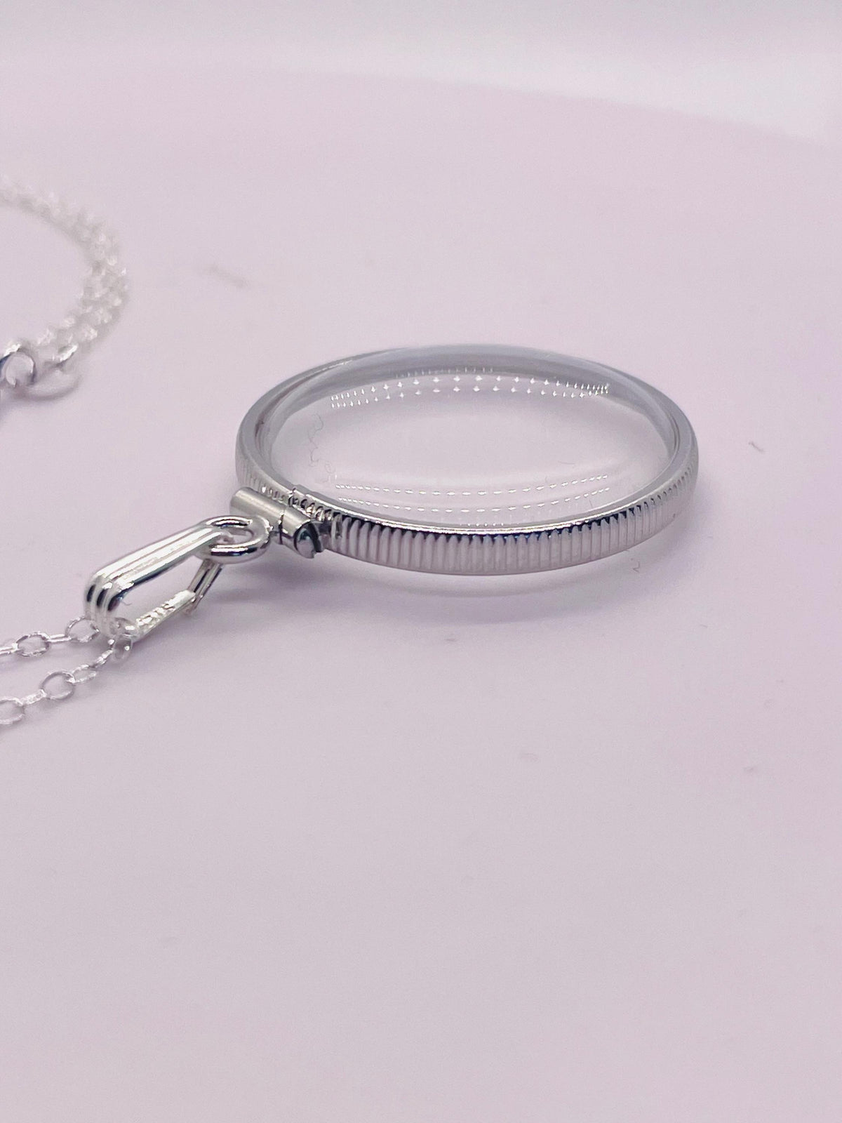 25mm Sterling Silver Shaker Locket detail