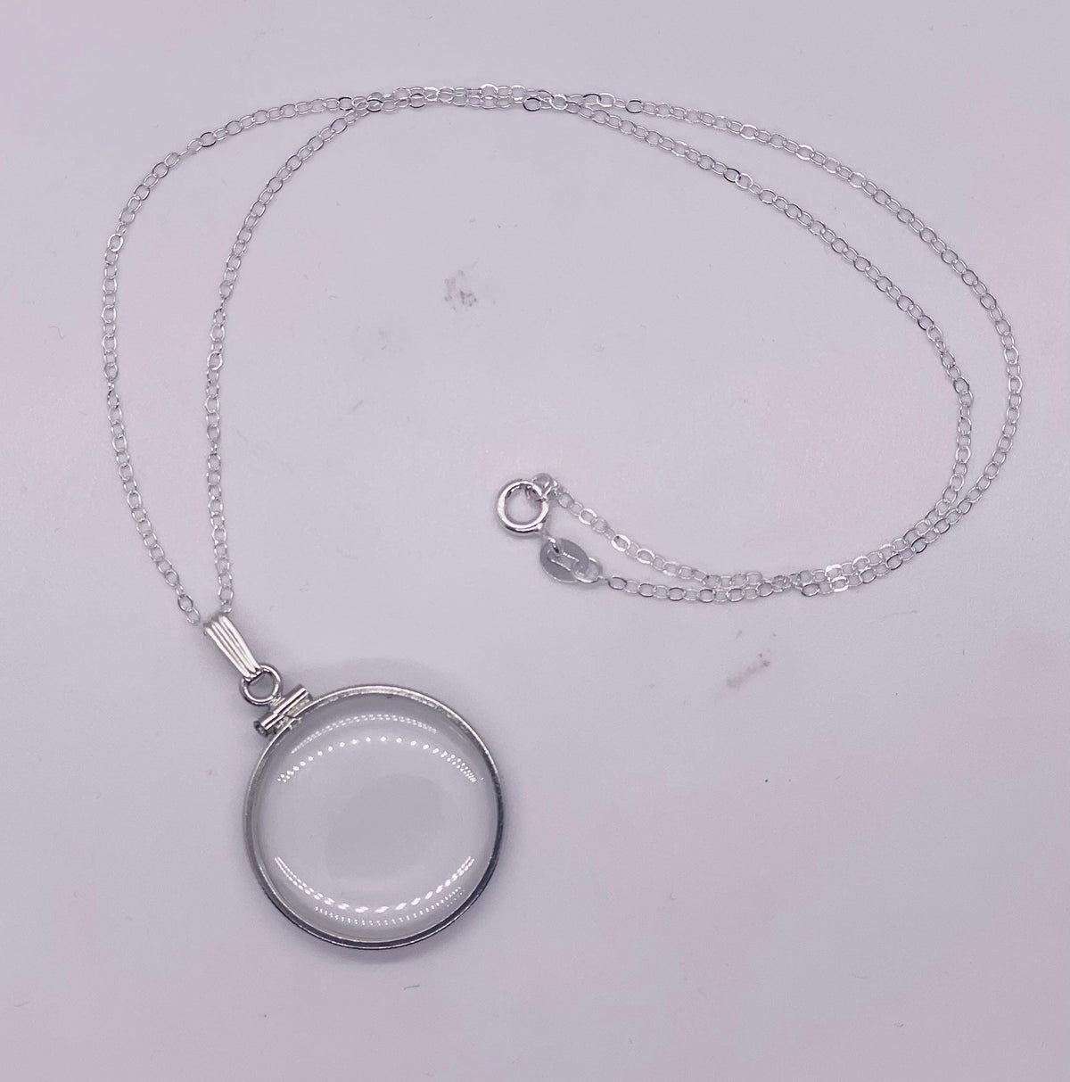 25mm Sterling Silver Shaker Locket detail