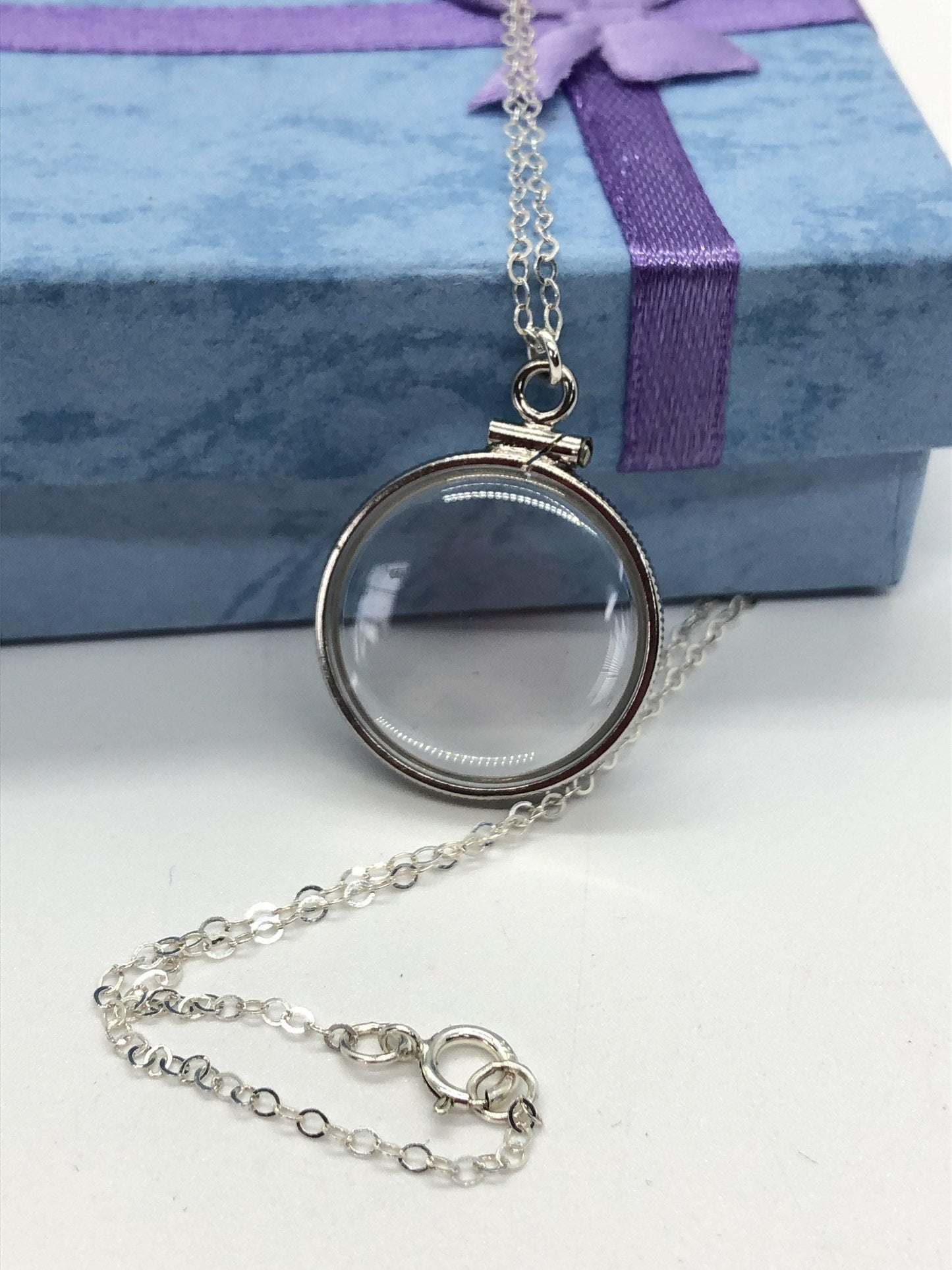 20mm Sterling Silver Shaker Locket for Keepsakes