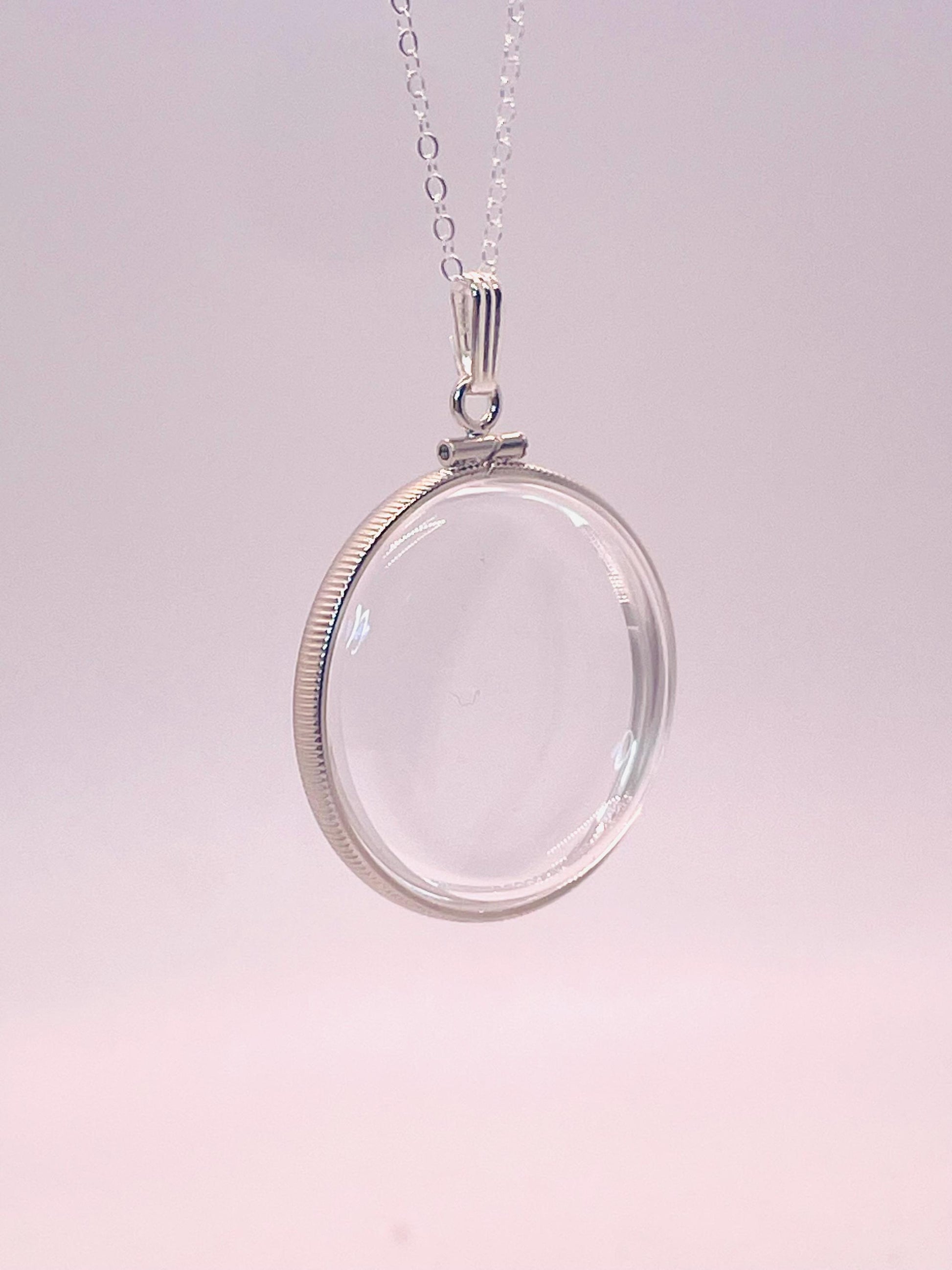30mm Sterling Silver Shaker Locket detail
